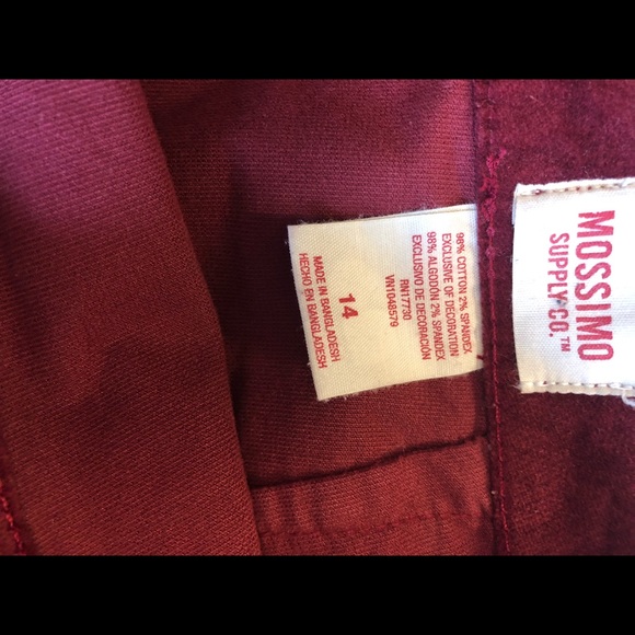 Mossimo Burgundy Velvet Mini with Studs - 14 - Picture 5 of 5